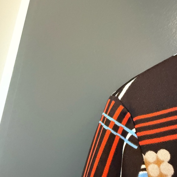 Joan Curtis size 12 (fits size 8-10) Long Sleeve Bishop Dress Geometric Pattern - Picture 8 of 15